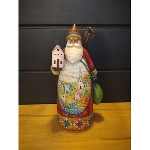JIM SHORE HEARTWOOD CREEK SANTA FIGURINE GOD'S BLESSINGS ARE FOREVER #118433